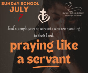 Praying like a servant